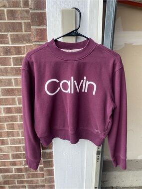 Calvin Klein Plum Logo Crewneck Sweatshirt